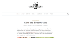 Desktop Screenshot of ciderweekny.com
